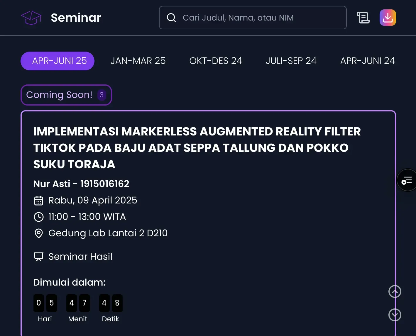 seminar
